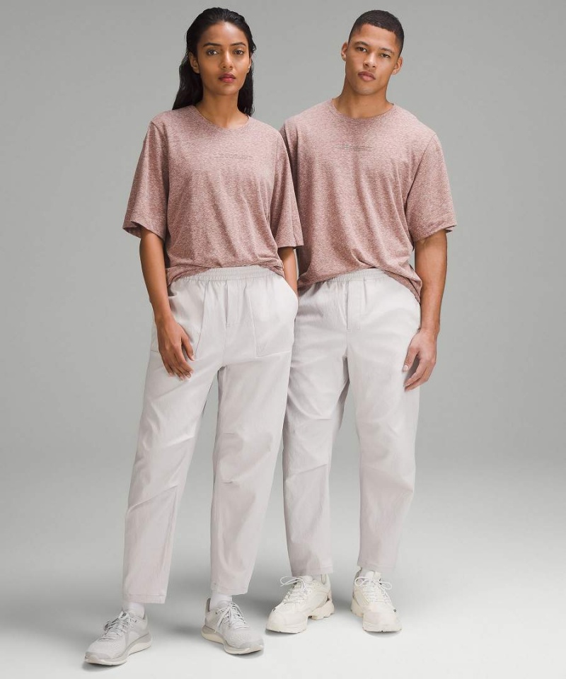 Lululemon lab Bomull-Blend Tryck T-shirt Herr Rosa Sverige | RHADBW402