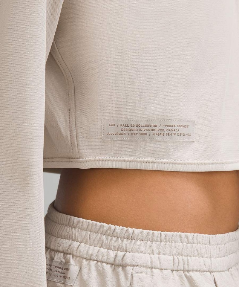 Lululemon lab Cupro Cropped Long-Sleeve Piketröja Dam Grå Sverige | SJREDX806