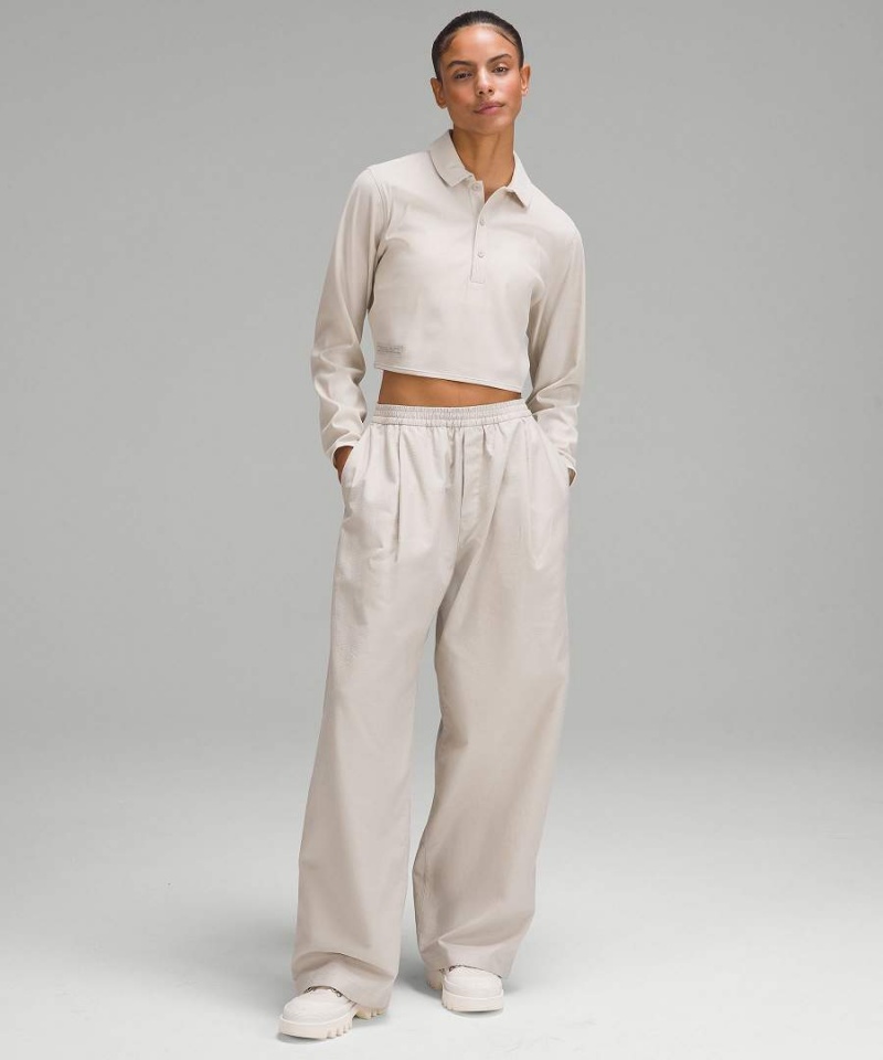 Lululemon lab Cupro Cropped Long-Sleeve Piketröja Dam Grå Sverige | SJREDX806
