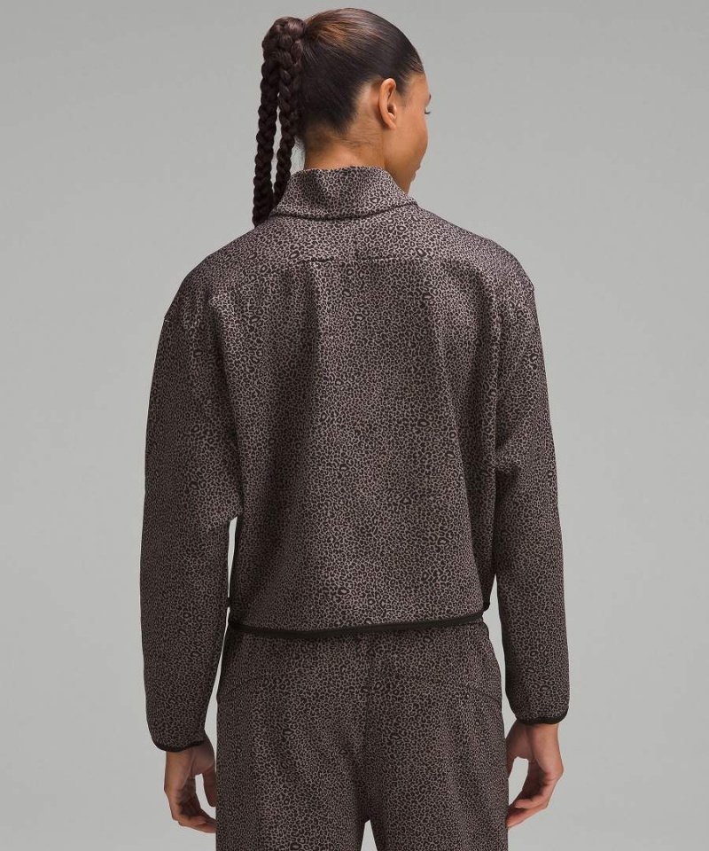 Lululemon lab Double-Knit Jacquard Half Zip Tröjor Dam Svarta Sverige | NMFYVU014