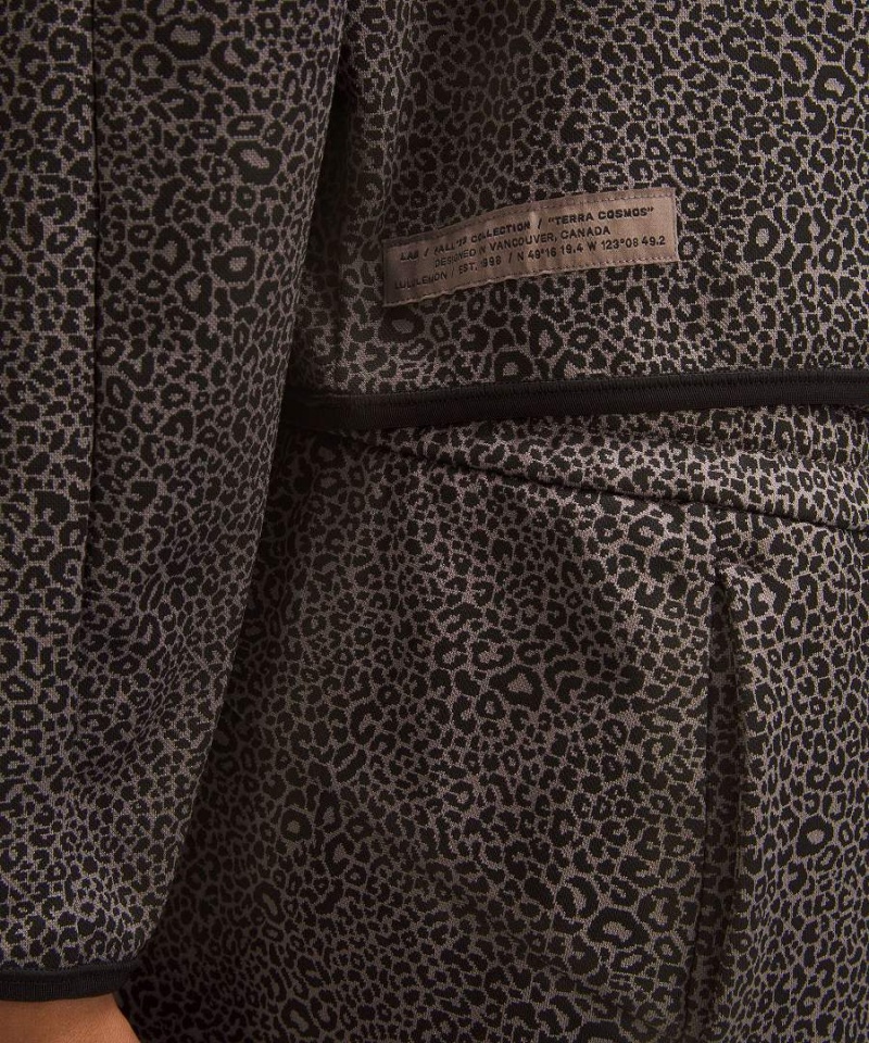 Lululemon lab Double-Knit Jacquard Half Zip Tröjor Dam Svarta Sverige | NMFYVU014