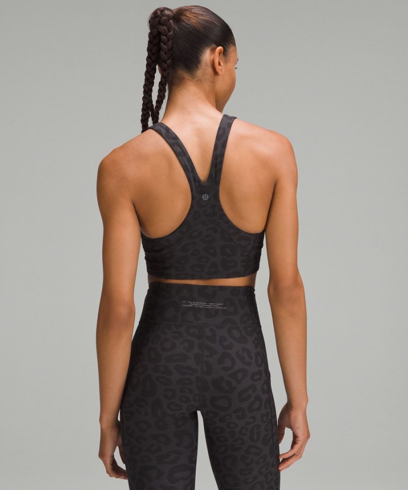 Lululemon lab Everlux Jacquard Train Sport BH Dam Mörkgrå Svarta Sverige | SWGHXN914