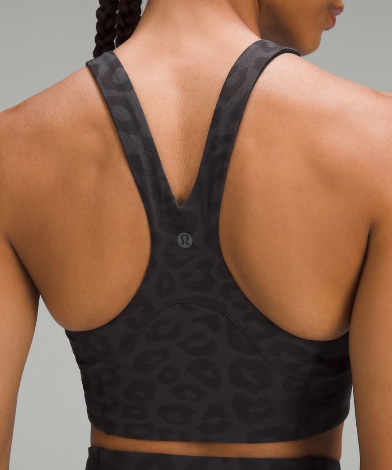Lululemon lab Everlux Jacquard Train Sport BH Dam Mörkgrå Svarta Sverige | SWGHXN914
