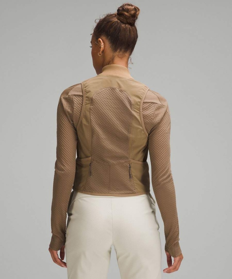 Lululemon lab Fleece + Ripstop Löpar Väst Dam Grå Sverige | ADKYBF304