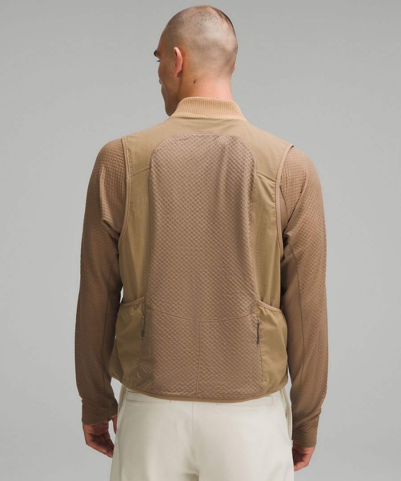Lululemon lab Fleece + Ripstop Löpar Väst Herr Grå Sverige | DNXBCY809