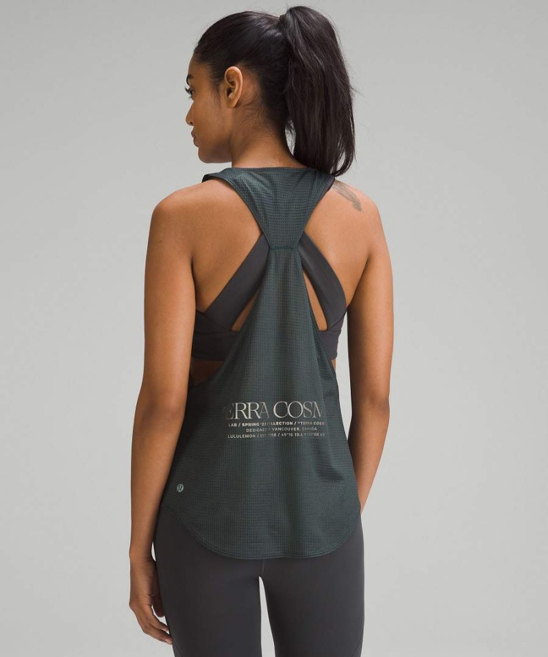 Lululemon lab Grid Mesh Singlet Tryck Linne Dam Grå Sverige | AQNEJC170