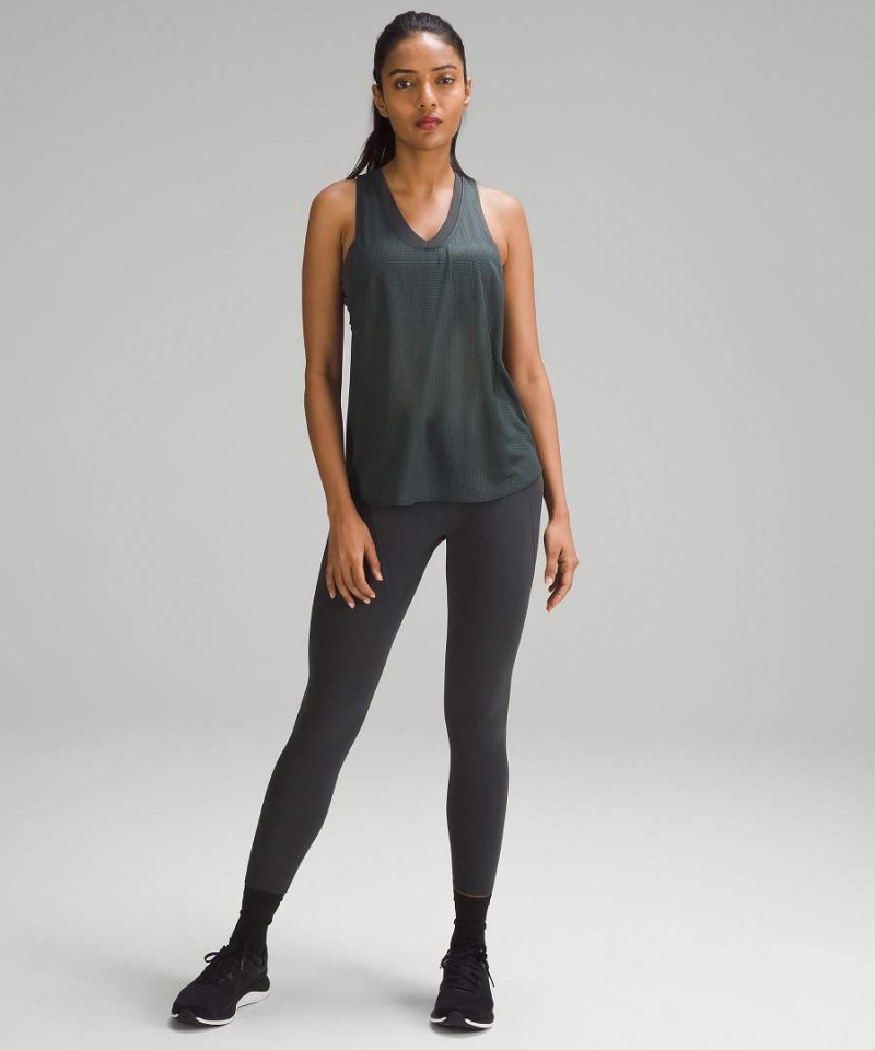 Lululemon lab Grid Mesh Singlet Tryck Linne Dam Grå Sverige | AQNEJC170