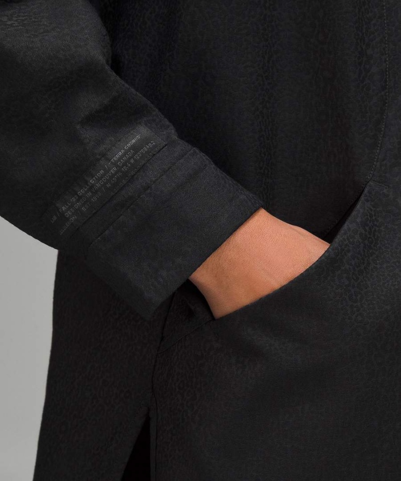 Lululemon lab Jacquard Relaxed-Fit Långärmad Tröja Dam Svarta Sverige | PGKOFH540
