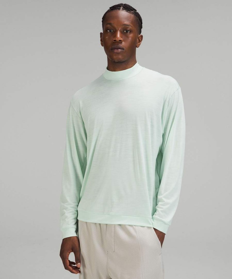 Lululemon lab Merino Ull-Blend Långärmad Tröja Herr Gröna Sverige | KHNIBQ918