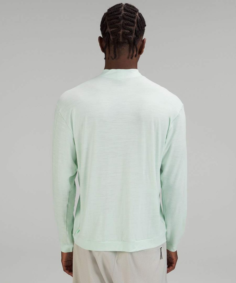 Lululemon lab Merino Ull-Blend Långärmad Tröja Herr Gröna Sverige | KHNIBQ918