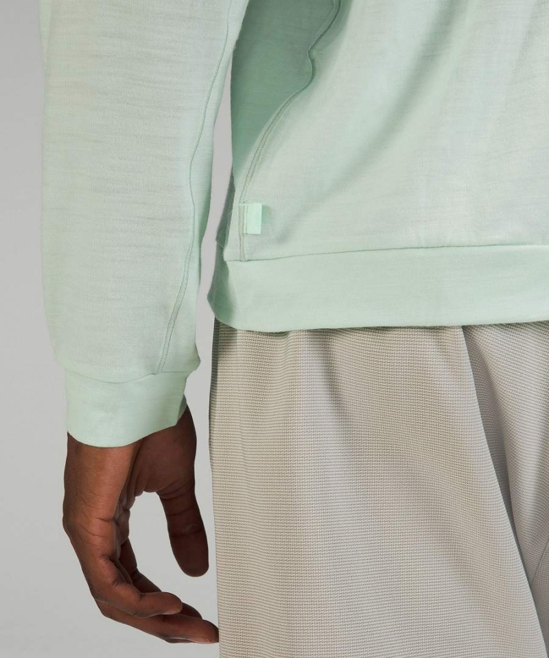 Lululemon lab Merino Ull-Blend Långärmad Tröja Herr Gröna Sverige | KHNIBQ918