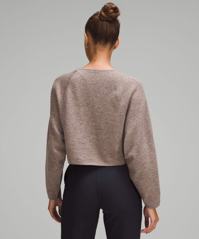 Lululemon lab Merino Ull-Knit Oversized Tröjor Dam Marinblå Olika Färger Sverige | XYLORA634