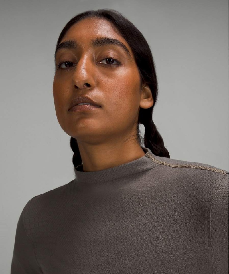 Lululemon lab Seamless Ull-Blend Långärmad Tröja Dam Grå Sverige | DYAZGE628