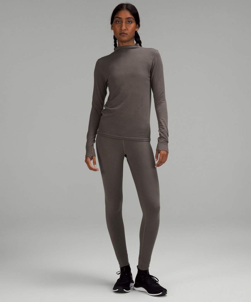 Lululemon lab Seamless Ull-Blend Långärmad Tröja Dam Grå Sverige | DYAZGE628