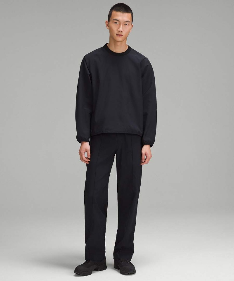 Lululemon lab Stretch Woven Pullover Herr Marinblå Svarta Sverige | KHJYPI721