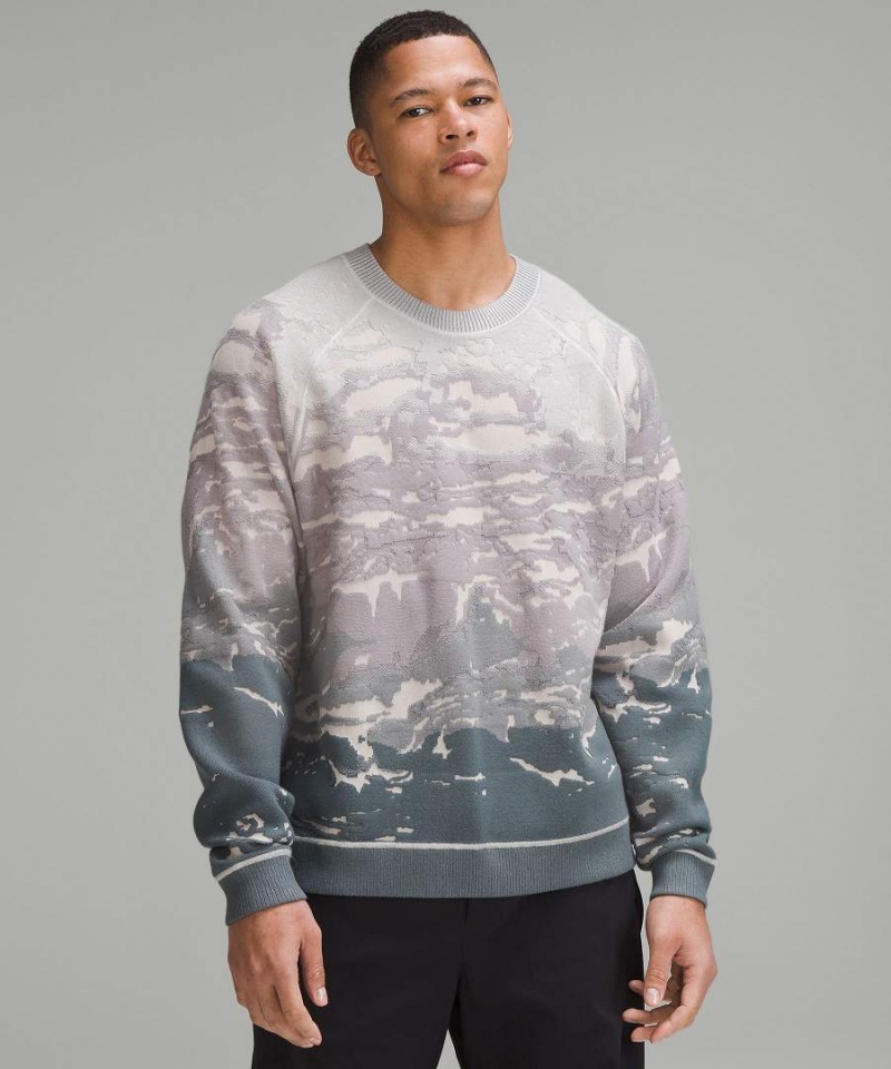 Lululemon lab Textured Jacquard Tröjor Herr Ljusolika Färger Sverige | DKCITQ096