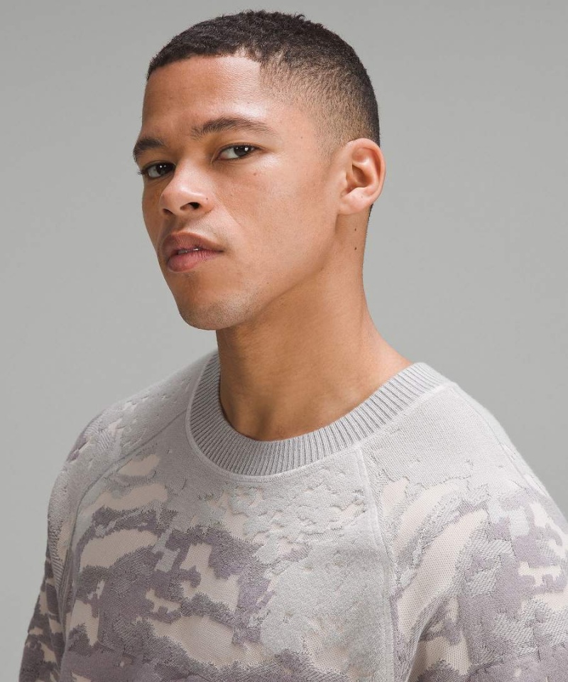 Lululemon lab Textured Jacquard Tröjor Herr Ljusolika Färger Sverige | DKCITQ096