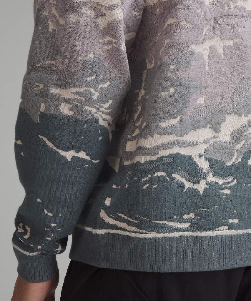 Lululemon lab Textured Jacquard Tröjor Herr Ljusolika Färger Sverige | DKCITQ096