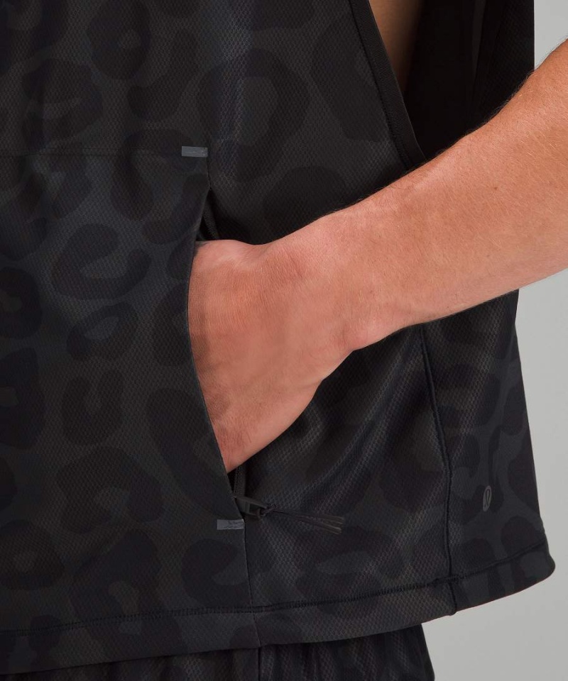 Lululemon lab Ärmlös Tränings Hoodie Herr Mörkgrå Olika Färger Sverige | XCQYSA657